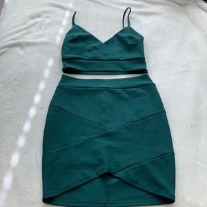 Two Piece CropTop/Asymmetrical Skirt